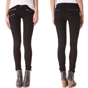 Rag & Bone Moto Zip Skinny Jeans